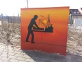 Streetart Glinde Hafenarbeiter 2