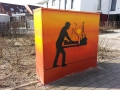 Streetart Glinde Hafenarbeiter 1